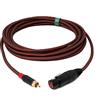 System-S Cavo RCA RCA 5 m maschio a XLR 3 poli, adattatore rosso