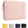 ProCase Fodera per MacBook Neo 13 Pollici 2026 (Modello A3404 A18 Pro), Borsa Resistente con Fodera Morbida e Tasca Anteriore per Matita e Caricabatterie - Rosa