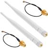 Meshnology Antenna Lora da 868 MHz, guadagno 5 DB, connettore maschio Omni SMA + cavo adattatore antenna RF (bianco)