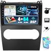 SIXWIN Qualcomm 8 Core Android 15 4+64G Autoradio per Mercedes Benz Classe B B200 Classe A A160 A180 2008-2011 con CarPlay/Android Auto/DSP,9 Pollici Schermo con WiFi6 Navi Bluetooth 5.1 RDS/FM