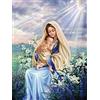 YRTMHU Kit Diamond Painting Bambini con Cristallo Strass 5D Pittura Diamante Fai Da Te Madonna e Angelo Diamond Painting kits Completo Artigianato per Casa e Pareti Decorazione 30x40cm
