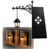Yfjyxen Library Lantern Decorative Bookshelf Lighting, Vintage Mini Street Lamp Bookend Decor with Warm LED Light, Fantasy Hanging Lights for Desktop Study Room Home Office Book Lovers Readers(1pc)