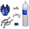 Neues Wasser Group Filtro acqua sotto il tavolo: Brita Purity C 300 Quell ST, testa del filtro Brita, tubo flessibile, supporto a parete, adattatore per valvola a squadra. (con DigiFlow elettronico 6710M-ore 22)