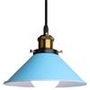 SHUANGZ Lampada A Sospensione Color Macaron Nordico Lampada A Sospensione A Cupola in Metallo, Larghezza 8,6'' Paralume Conico Industriale per Sala da Pranzo, Corridoio Lampadario di metà Secolo