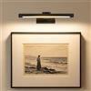 MantoLite LED Luci da Parete Temperatura Colore Regolabile, 40cm 8W IP44 Applique Illuminazione Bagno Nero Spazzolato Luci da Esposizione con Testa Della Lampada Girevole Lampade da Lttura Faretti da Muro