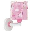 Dalber lampada applique da parete per bambini Unicorn Unicorni rosa animali
