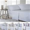 COTTON ARTean Set lenzuola letto 180 percalle 180 fili GORBEA bianco