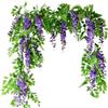 suaywo 2 fiori artificiali viola da 180 cm, per giardino, feste, matrimoni