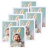 Victor cornice portafoto "Dali" bianca 13x18 cm set da 8 - legno moderno - vetro acrilico - design moderno - decorazione d'interni