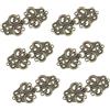 WANDIC Clip Per Cardigan, 6 Paia Di Chiusure Per Mantello A Fiore Vorticoso Vintage Ganci E Occhielli Da Cucire Chiusure Per Mantello Per Maglione E Scialle Anticate