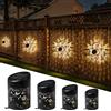 FabStyl Luci Solari da Esterno, 4 Pezzi, Lampada Solare da Esterno Impermeabili IP65, Decorazione da Giardino a Tema Colibrì e Girasole per Porte d'Ingresso, Patio, Verande e Terrazze