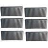Feegow per 60PCS 65mm di ricambio letto stecca Cap o End Cap Titolari di plastica, supporto per stecche, supporto per tappi centrali per letti, tappi per doghe in plastica