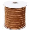 NQEUEPN Nastro Velluto Rame, 1cm di Larghezza 45m di Lunghezza Nastro da Imballaggio in Velluto Nastro di Velluto Marrone per Confezioni Regalo Artigianato Fiocchi per Capelli Matrimonio Feste