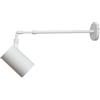 JOUFNING Faretti Da Parete Regolabili Per Interni, Faretti Lettura Telescopici A Braccio Lungo In Stile Retrò Industriale, Binario Con Retrattile, Per La In Camera(White,20W)