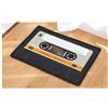 WENYA Tappetino Antiscivolo Assorbente Zerbino Nero Giallo Retro Musica Nastro Stampa Bagno Cucina Porta della Camera da Letto Tappetino in Peluche Microfibra Tappeti Zerbino (Colore 2, 50x80 cm)