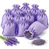 LORIPET Set 12 Sacchetti per Lavanda in Tessuto Elegante, Profumatore Armadio Naturale e Decorativo per Cassetti, Armadi e Valigie, Realizzati a Mano con Lavanda Essiccata Made in Italy BLU MANDALA FLOREALE