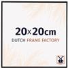 Dutch Frame Factory - Cornice 20x20 cm - Nero Opaco - Cornice per foto in Plastica con vetro plastico Antiriflesso - Cornice portafoto 20x20 cm - Easy