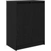 vidaXL Scarpiera Rovere Nero 57x34x76 cm in Legno Multistrato, armadietti per Scarpe, scaffale per Scarpe, scarpiera, Contenitore per Scarpe