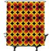 Ulticool - Tenda da Doccia - Fiori Vintage Retrò - 180 x 200 cm - Tenda da Bagno - Lavabile - Antimuffa - con 12 Anelli Bianco - Flowers Marrone Giallo Arancio