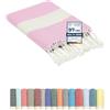 Flora Furora furora HOLIDAY Telo Mare Grande, cotone 100x200 cm | Telo Spiaggia antisabbia | Asciugamano Mare Fouta, frange e angoli - Pareo Donna Uomo Ragazzi | Pic Nic Beach Towel Coperta, lungo leggero
