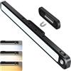 FERSWE 3W Luce Led Sottopensile Cucina Ricaricabile, Sensore di Movimento per Lucicon Indicatore di Carica della Batteria 30CM, 2000 mAh, Facile Installazione Magnetiche Luce Armadio per Cabina Cucina