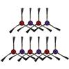 Donkivvy 10 Pezzi Spazzole Laterali Spazzola Laterale di Ricambio Adatta per Eureka E20 Plus NERE10s E10S E10SW Robot Aspirapolvere Part Accessori(10 Pezzi)