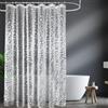 COSORO Tenda da doccia in PEVA, 180 x 180 cm, in plastica resistente, con ciottoli trasparenti 3D pesata, resistente alla muffa, impermeabile, con 12 ganci, per ambienti umidi, bagno, box doccia, vasca da