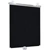 KGUDYS Tende a Rullo a Ventosa per finestre,30/35/45/58/65/72 cm di Larghezza,Tende oscuranti per Interni,Tende a Rullo Resistenti ai Raggi UV,retrattili,per casa/Ufficio,Black-35x125cm/14x49in