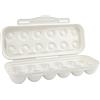 Mtlavishness Contenitore portauova in plastica Premium con coperchio ermetico Contenitore portauova impilabile per frigorifero e mobile da Grigio 30x11x6,5 cm