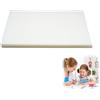 Flewdart 36 plastica pazza traslucida 20x29 x 0.3cm, carta pazza termoretraibile shrinky dink, foglio di plastica pazzo disegno Solo per la pittura a mano, non stampabile (20x29cm 36pcs)