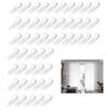 GYWHOOFT 50 ganci binari tende in plastica bianca,ganci scorrevoli in plastica,ganci scorrevoli a scatto,facili da montare su binari per tende da soffitto, resistenti