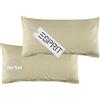 Esprit Home Set di 2 federe Premium 40 x 80 cotone - beige - 2 pezzi - federe con logo Esprit ricamato - double face - colori abbinati alla biancheria da letto con chiusura lampo