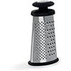 Barazzoni Mini Grattugia Piccola Ovale, 3 facce, Altezza 16cm, Ideale per Cioccolato e Noce Moscata, Acciaio Inox