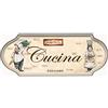 Domus Artis Targa per porta cucina Shabby Chic Country Decoro Cucina, 21.5 x 8 x 1 cm, Legno