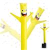Mealivos Mini tubo gonfiabile stravagante con soffiatore, divertente decorazione da scrivania, mini tubo gonfiabile da uomo, elefante bianco, regalo per ufficio, casa, feste, negozio, giallo
