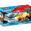 PLAYMOBIL City Action 70779 Idrovolante della Polizia e contrabbandiere, Giocattoli per Bambini dai 5 Anni