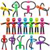 Picabika 16 pezzi sacchetto di aspirazione robot giocattolo cambiamento forma telescopico pop tubo sensoriale giocattolo divertente robot azione figura giocattolo pieghevole fidget giocattolo regalo festa di