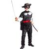 W WIDMANN MILANO Party Fashion - costume da bambino da bandito mascherato, moschettiere, rapinatore, costumi in maschera