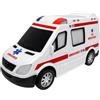 Generic Ambulanza Giocattolo con Luci e Suoni e Movimento Mistero Bump & Go Ambulanze Pronto Soccorso con Luci Suoni Ambulanza Grande per Bambini con Movimento Sirene e Fari Led Giocattolo (A)