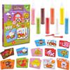 Sabbiarelli Sand-it For Fun - Kit La Fattoria Memory 3+ | Kit di Sand Art 100% Made in Italy con Sabbia Colorata, Disegni Adesivi e Accessori | 2 Giochi in 1 | Lavoretti Creativi per Bambino 3-7 anni