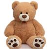 BEJOY Orsacchiotto di peluche con zampe, 90 cm, grande regalo d'amore, per fidanzate e bambini, marrone chiaro