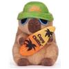 generico Play by Play Peluche compatibile Capibara Surf, 23 cm, Morbido da Abbracciare, scegli il tuo preferito di capibara (verde)