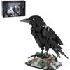 ToysWeltX Raven Bird, mini mattoncini da costruzione e da costruzione, modello da collezione per costruire ed esporre con motivi animali, ottimo regalo per adulti e bambini a partire dai 12 anni (357