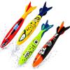 HOMAVEL Set di 4 piccoli animali marini galleggianti, decorazione cava in plastica per piscina, vasca idromassaggio e laghetto, regalo per adulti (torpedo)