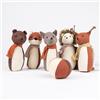 Egmont Toys Bowling Gioco Animali della foresta - Gioco di coni per bambini in cotone, 5 coni animali e palla, giocattolo per abilità motorie per tutte le età, gioco educativo per interni ed esterni