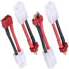 KIQAWEE Set di 4 adattatori per batteria Lipo di alta qualità, connettore giapponese da 13,5 mm a spina T, adattatore per batteria Lipo con spina Tamiya, compatibile con droni modellismo RC auto
