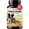 MACRILI Calmante Cane e Gatto 210 Compresse Aroma Pollo | per Cani Nervosi, Agitati e Stressati | Integratore Antistress per Temporali, Rumori Forti, Viaggi e Ansia da Separazione