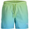 JACK & JONES Jpstmaui Horizon Dip Dye Swim Shor Mni, Verde Lime Brillante, 122 Bambini e Ragazzi