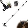 Seruno X Diserbante con manico lungo, 148 cm, 2 in 1, zappa da giardino, strumento manuale da giardino con manico lungo, per giardino, cortile, terrazza, prato