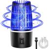 yotutun Lampada Antizanzare Elettrica, 2 in 1 Zanzariera Elettrica da Interno 360 ° Attira Insetti Portatili Lampada Anti Zanzare con Luce UV e Luce Notturna per Interna Esterna Campeggio Giardino
